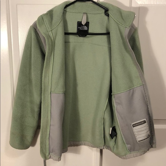 North Face Green and Grey Fleece Jacket - Picture 5 of 6